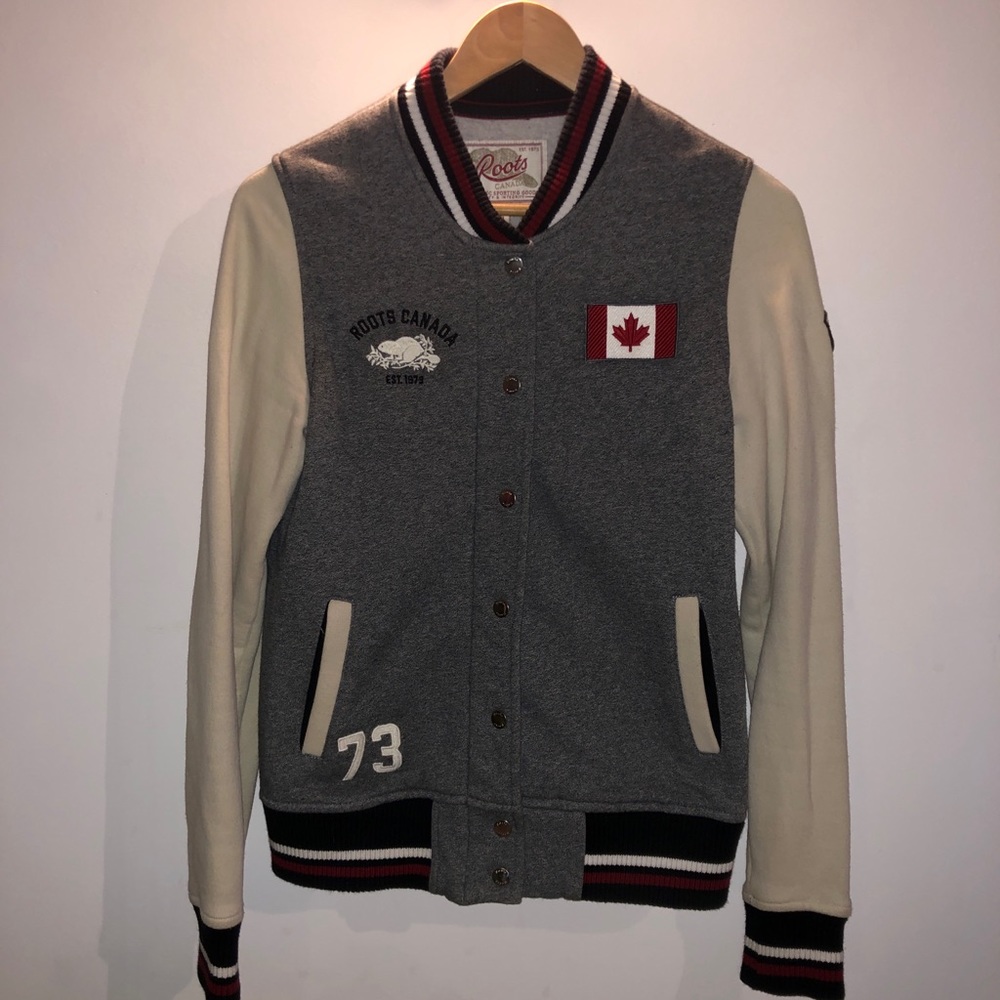 Roots Canada Varsity Bomber Sweater